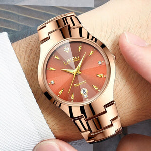 Women Rose Gold Quartz Watch