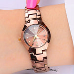 將圖片載入圖庫檢視器 Women Rose Gold Quartz Watch

