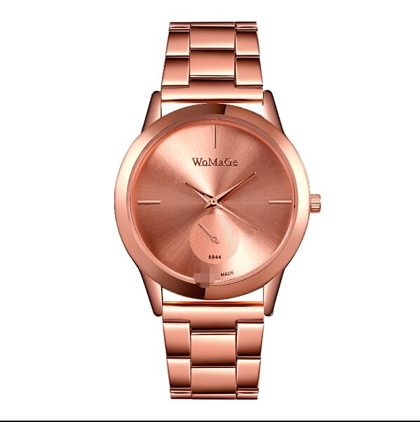 Luxury Stainless Steel Rose Gold Bracelet Watch