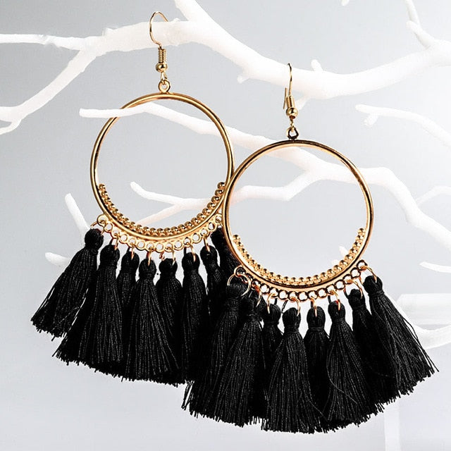 HOOP Cotton Silk Earrings