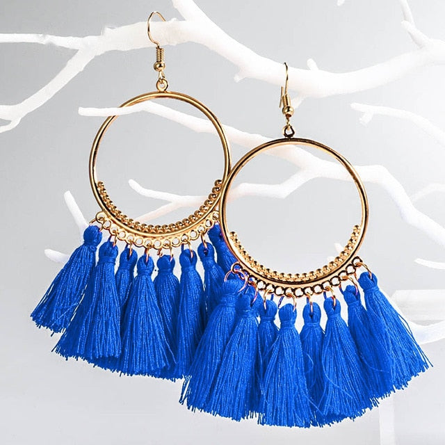 HOOP Cotton Silk Earrings