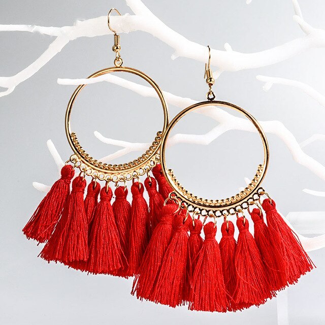 HOOP Cotton Silk Earrings