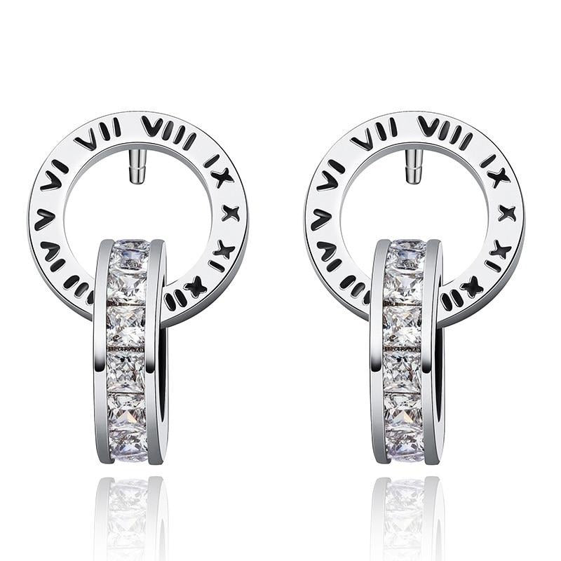 Luxury Round Crystal Earrings