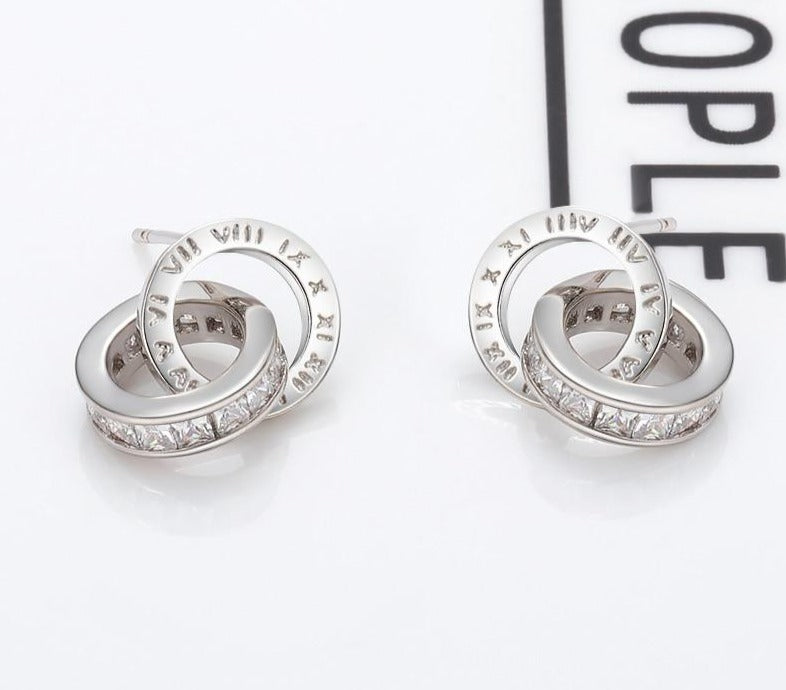 Luxury Round Crystal Earrings