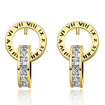 將圖片載入圖庫檢視器 Luxury Round Crystal Earrings
