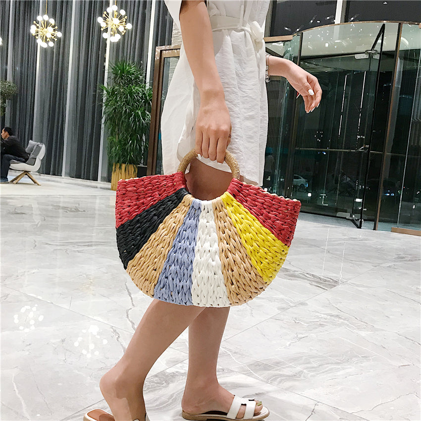 HAWAII HANDWOVEN STRAW BAG