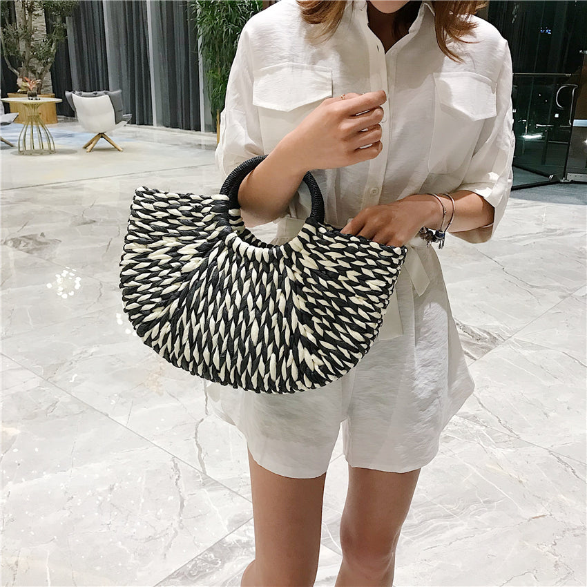 HAWAII HANDWOVEN STRAW BAG