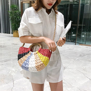 HAWAII HANDWOVEN STRAW BAG