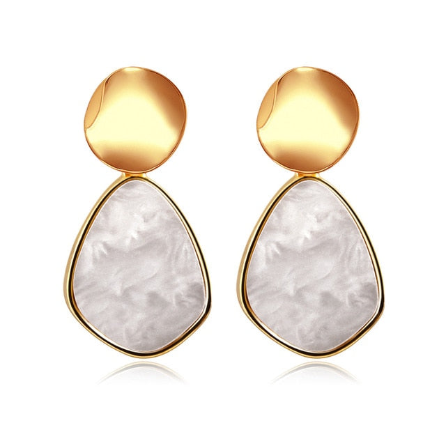 White Wedding Earrings
