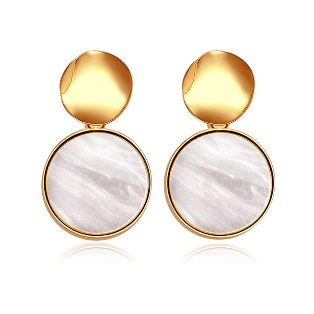 White Wedding Earrings