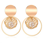 將圖片載入圖庫檢視器 Golden Pearl Earrings
