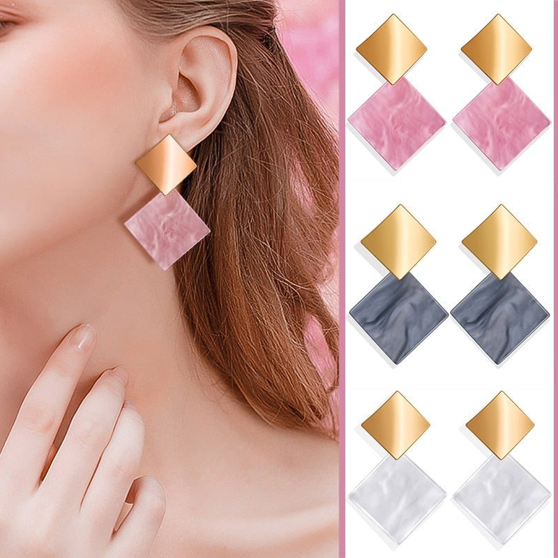 Marble Earrings