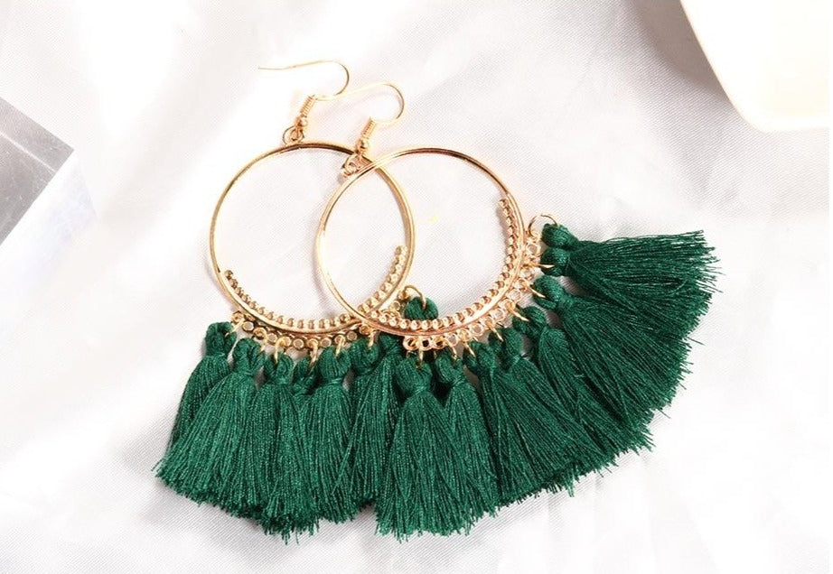 HOOP Cotton Silk Earrings