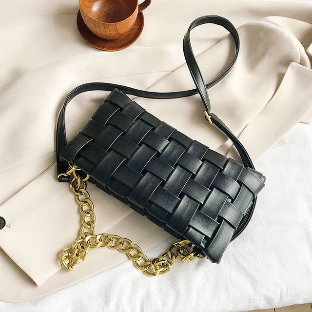 BONE WOVEN BAG