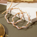 將圖片載入圖庫檢視器 Pearl Hoop Earrings
