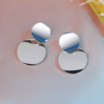 將圖片載入圖庫檢視器 Metal Round Earrings
