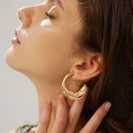 將圖片載入圖庫檢視器 Fashion Vintage Gold Earrings
