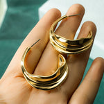 將圖片載入圖庫檢視器 Fashion Vintage Gold Earrings
