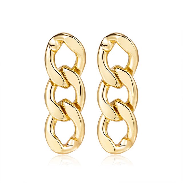 LONG TASSEL METAL EARRINGS